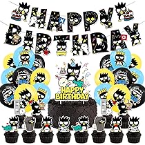 Amazon.co.jp: バッドばつ丸 誕生日 飾り付け ガーランド バルーン